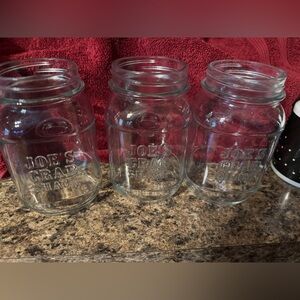 Joes Crab Shack Mason jar glasses set of 3